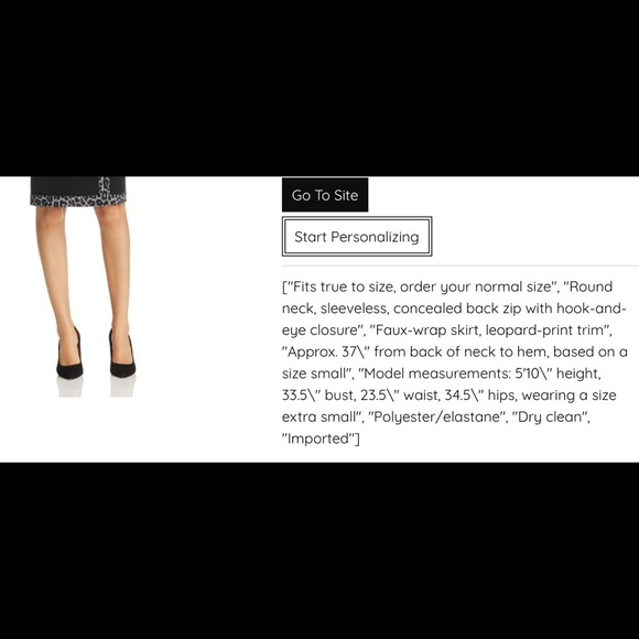 SOLD🆕MICHAEL KORS  FAUX WRAP BORDER (Sz S - Picture 8 of 8